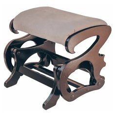 Пуф-слайдер Верона ткань серый, каркас орех Мебелик