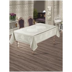 DO & CO Скатерть Yannic Цвет: Кремовый br23226 (160х220 см)