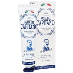 Премиум Зубная паста Pasta del Capitano "Отбеливание", 75 мл