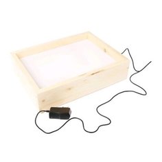 Световая песочница Песочный мир белая подсветка (188397), бежевый