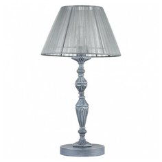 Настольная лампа декоративная Maytoni, 1х40W, серый, размеры (мм)-355x270x490, плафон - серый