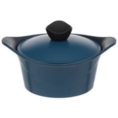 Кастрюля с антипригарным покрытием Daniks Shoven KI-T2020-2965C, с крышкой, 2.5 л
