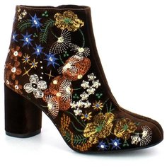 Ботильоны Just Couture, размер 37, коричневый/мульти