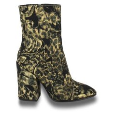 Полусапоги ASH Flora, размер 37, черный/золотой