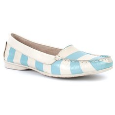 Мокасины GOERGO , размер 36 , молочный/голубой