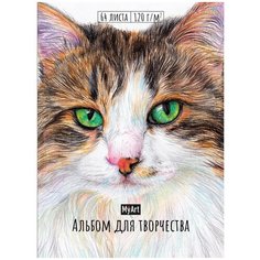 Альбом Проф-Пресс Скетчбук My Art Кот 64 листа