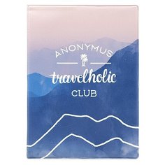 Обложка для паспорта Kawaii Factory Travelholic, синий