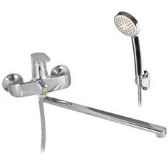 Смеситель для ванной с длинным изливом и душем WISENT 22139
