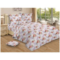 Постельное белье Ovonavi 1843/1 бязь, сиреневое