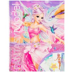 Альбом для раскрашивания с наклейками Depesche Create Your Fantasy Model Создай Фэнтези модель (0411430)