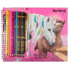 Альбом для раскрашивания Depesche Miss Melody с набором канцелярии (045757/005757)