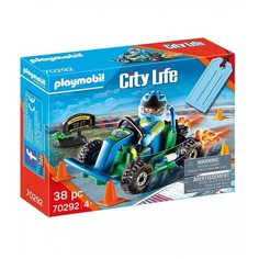 Конструктор Playmobil Подарочный набор с гонщиком картинга 70292