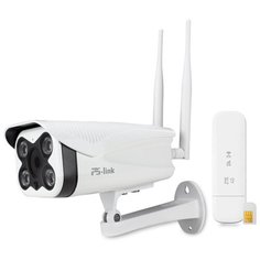 Комплект видеонаблюдения 4G мобильный 2Мп Ps-Link C2XE1-4G 1 камера для улицы LED подсветка