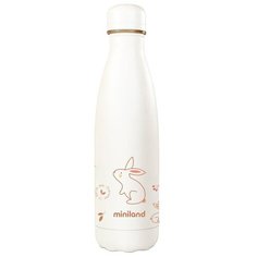 Термобутылка Miniland Natur Bottle Bunny, 0.5 л белый