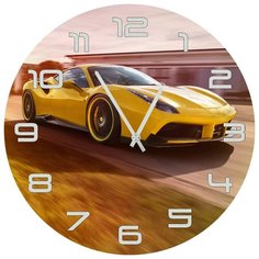 SvS Настенные часы SvS 3001965 Спорт авто в движении СВС