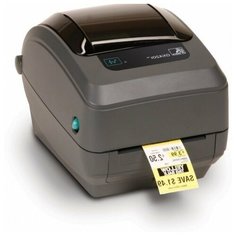 Принтер печати этикеток Zebra GK420t, термотрансферный принтер, 203 dpi, USB, LAN темно-серый GK42-102220-000 Зебра