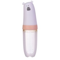 Бутылочка для кормления с ложкой (силикон) персик Baby Nice