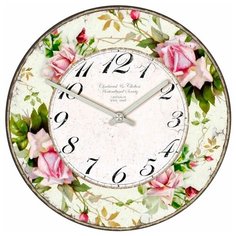 SvS Настенные часы SvS 3001104 Flowers Розы СВС