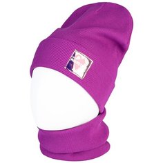 Шапка-бини NIKASTYLE набор из 2 шт. размер 54, сливовый