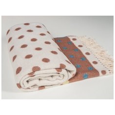 Плед Хлопок 100% Жаккард горох 140*200 Сонька Дремка