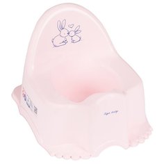 Горшок кролики музыкальный (розовый) Tega Baby