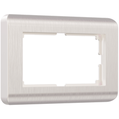 W0082113/ Werkel Рамка для двойной розетки Stream (перламутровый) Веркель