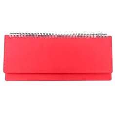 Планинг недатированный Альт Velvet (305х130мм, 64л, красный кожзам)