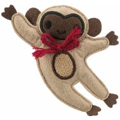 Игрушка Обезьяна, ткань, с кошачьей мятой, 12 см, Trixie (игрушка для кошек, 45533)