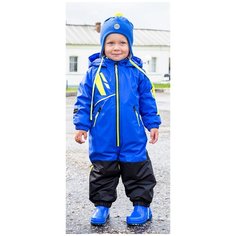 Комбинезон NIKASTYLE размер 92, синий/черный