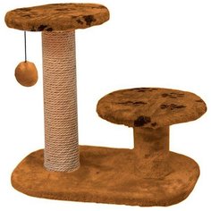 Когтеточка Дарэлл 95 круглая с двумя полками коричневая 56 х 36 х 52 см (1 шт)