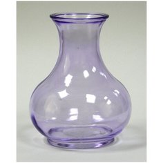 Ваза NiNaGlass 92-008-1 из стекла цвет лаванда