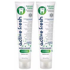 Жемчужная Зубная паста Original Двойная мята 170 гр 2 штуки