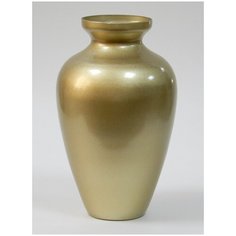 Ваза Nina Glass Амбрэ стеклянная золотой металлик