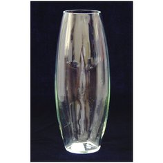 Ваза NinaGlass Эллипс прозрачная кернение L300