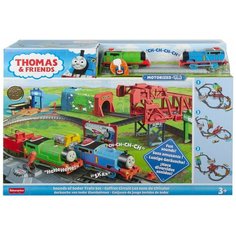Игровой набор Thomas & Friends Железная дорога Паровозики со звуковыми эффектами День на острове Содор, GVL59 Fisher Price