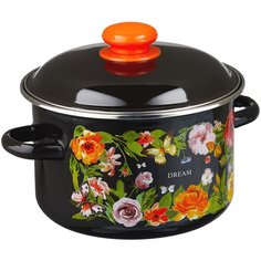 Кастрюля Appetite Dream 1MD181P, 3 л, черный