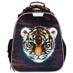 №1 School ранец Basic Тигренок (1031324), черный/оранжевый