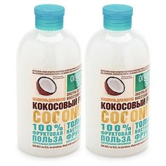 НАБОР Organic Shop Фрукты Шампунь для волос Кокосовый рай 500 мл, 2 шт