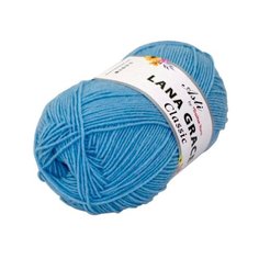 Пряжа из Троицка Lana Grace Classic 100гр. 300м. (25% мериносовая шерсть, 75% акрил супер софт) (0300 светло-голубой) 5 шт Троицкая камвольная фабрика