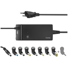 Блок питания Hama H-200004 автоматический 90W 12V-22V 8-connectors 4A 1xUSB от бытовой электросети