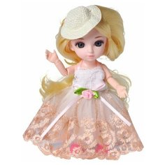 Кукла Малышка Лили блондинка с расческой, 16 см, Funky Toys FT72003