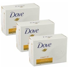 DOVE Крем-мыло твердое С драгоценными маслами 100гр (3 шт в наборе)