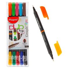 Набор капиллярных ручек Maped Graph Peps 0.4mm 5шт 10 цветов