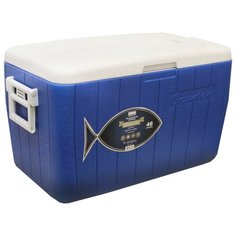 Контейнер изотермический Camping World Fisherman 46 л с люком (термоизоляция корпуса и крышки, сохранение температуры до 72 часов с использованием ак/холода)