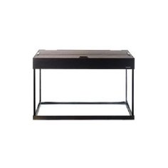 Аквариум aquaplus lux п120 черный (800х350х490-6) прямоугольный, 115л., с лампами т8 2х18 вт., 083187