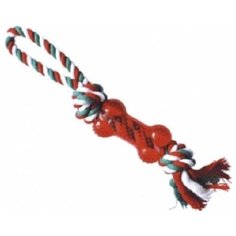 №1 гр 1572 игрушка для собак грейфер с ручкой и игрушкой косточка 32см N1