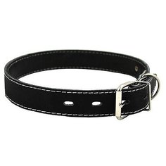 Ошейник кожаный двойной ширина 30 мм, обхват шеи от 49 до 58 см. Каскад