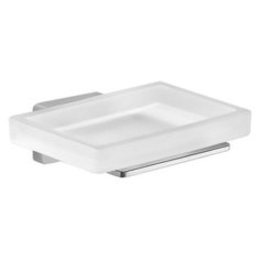 Настенная стеклянная мыльница Gedy G-Atena, хром