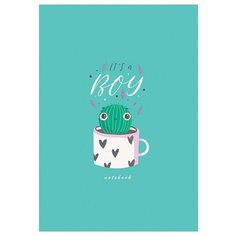 Блокнот в клетку Апплика, А6, 80 листов (кактус в чашке)