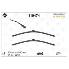 Щетка стеклоочистителя бескаркасная SWF Original Visioflex Set 119474 600 мм / 550 мм, 2 шт. для Mercedes-Benz AMG GT, Mercedes-Benz CLS-class, Mercedes-Benz E-class